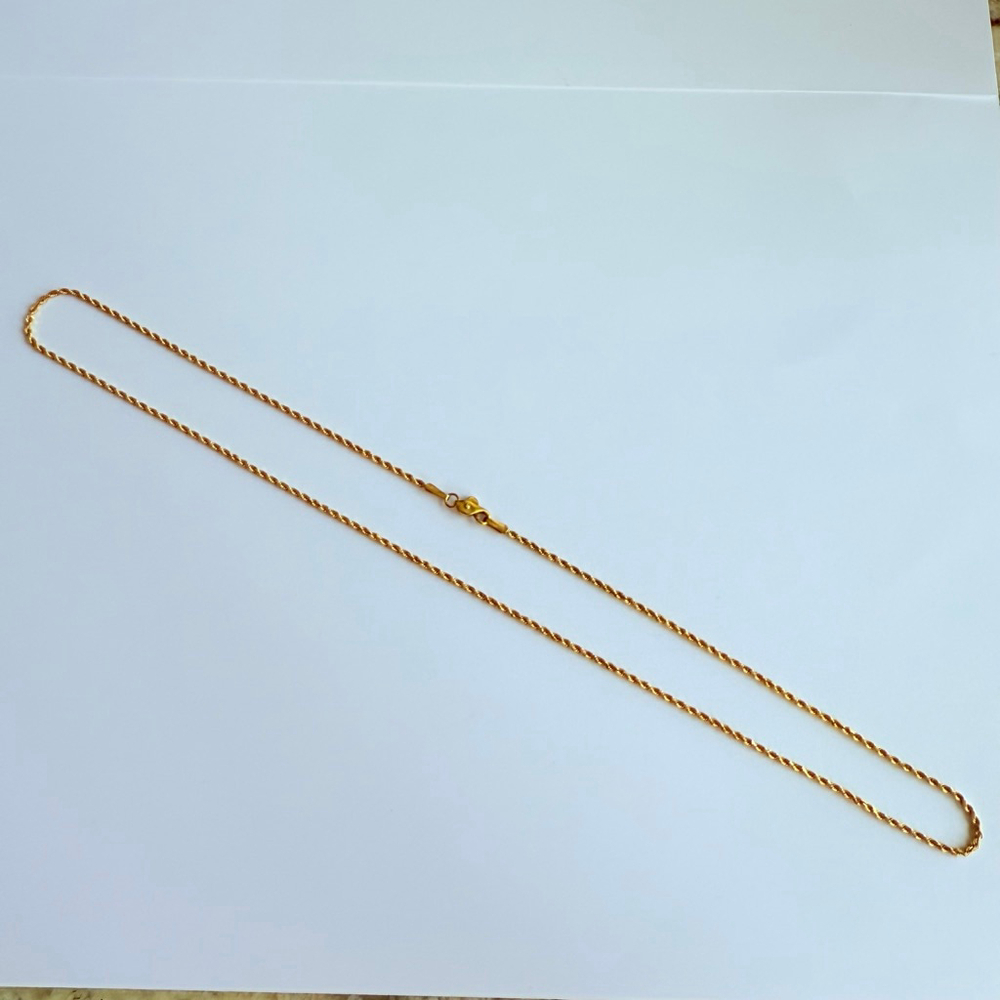 14K Solid Yellow Gold Rope Chain 1.5mm Wide IBB Hallmarked Necklace 20" - Picture 3 of 6